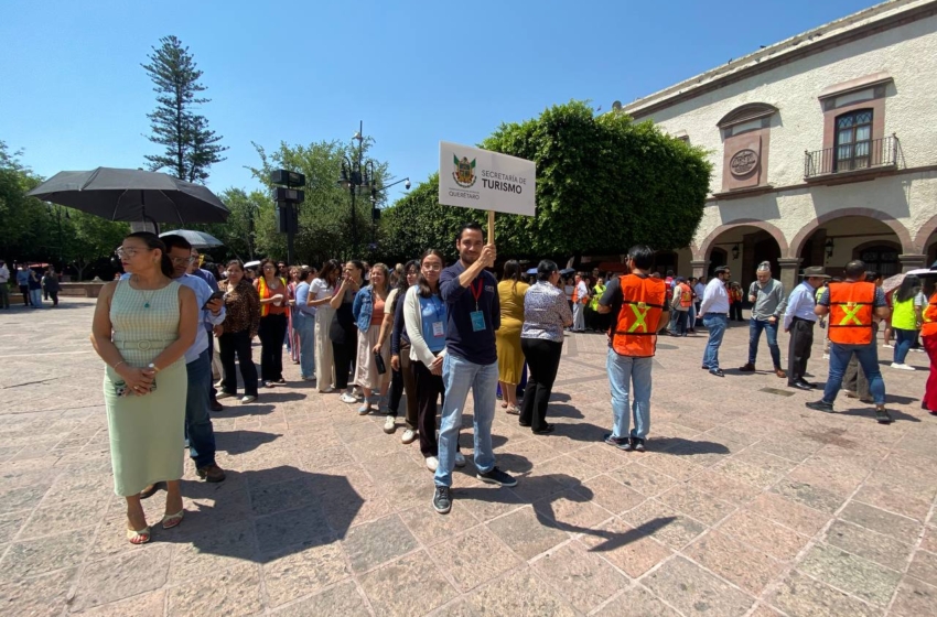 Más de 185 mil personas participaron en el simulacro de sismo en Querétaro