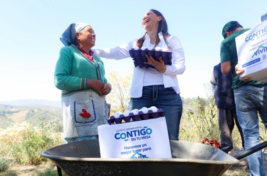  Entregan apoyos alimentarios en comunidades de San Joaquín