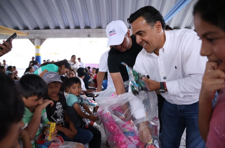  Celebran Día del Niño en La Barreta con actividades recreativas y entrega de juguetes