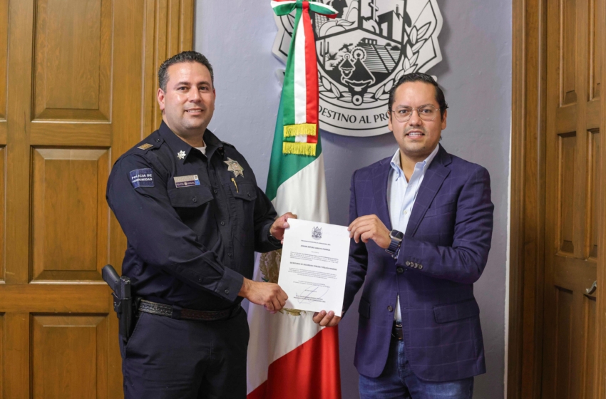  Chepe Guerrero nombra a Adrián Arroyo Pedraza como nuevo secretario de Seguridad Pública de Corregidora