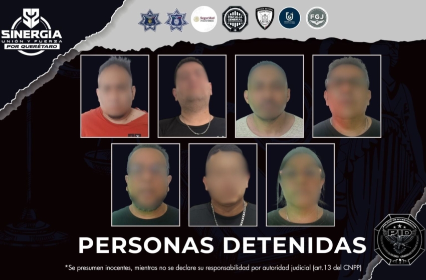  Liberan a víctima de privación de la libertad y detienen a siete personas tras operativo interestatal