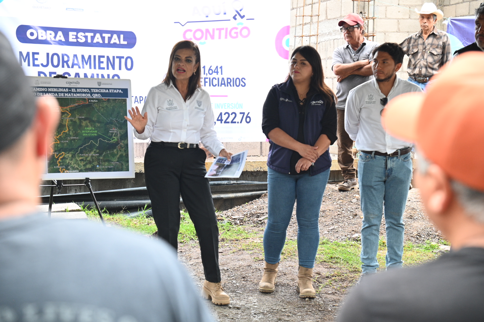  CEI pone en marcha nueva etapa de obra carretera entre Neblinas y El Humo en Landa de Matamoros