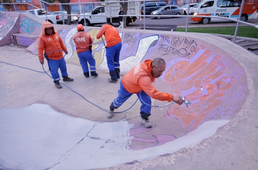 Municipio de Querétaro elimina más de 370 mil metros cuadrados de graffiti