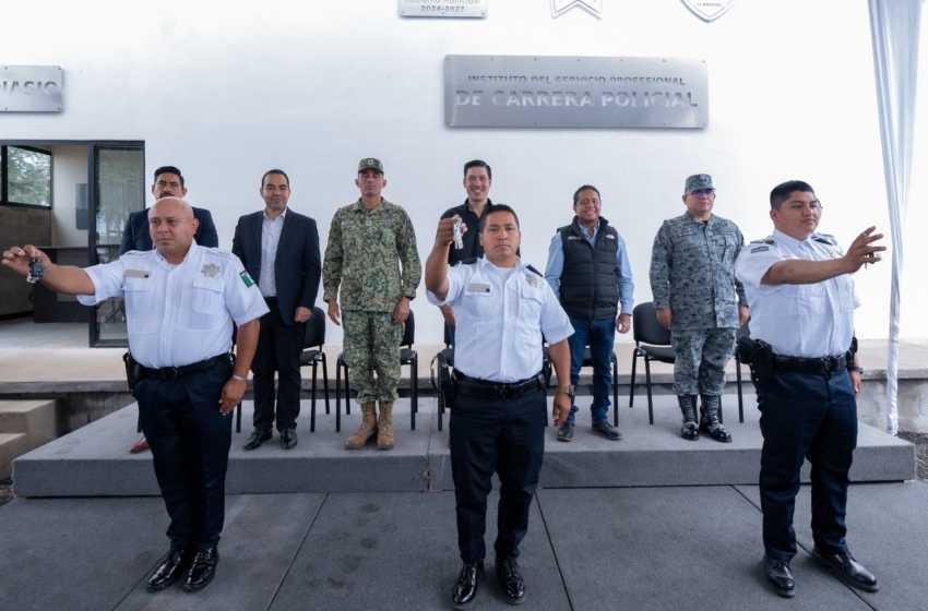  Rodrigo Monsalvo refuerza la seguridad en El Marqués con 10 patrullas y nuevo gimnasio policial