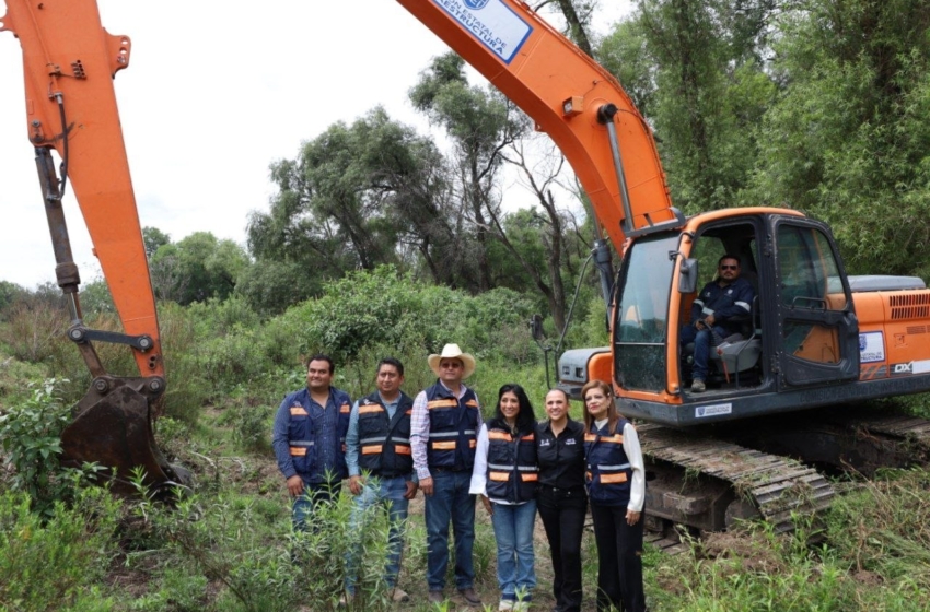  Refuerzan limpieza y desazolve del río San Juan para prevenir afectaciones por lluvias
