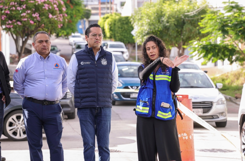  Chepe Guerrero supervisa reparación de socavones en Tejeda