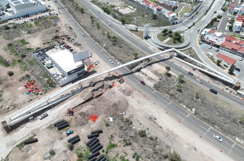 Puente peatonal en Junípero Serra supera 70% de avance: CEI