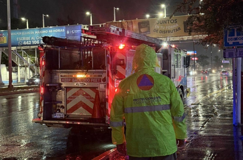  Prevén fuertes vientos y lluvias para hoy y el fin de semana; Corregidora reporta saldo blanco tras tormenta con granizo