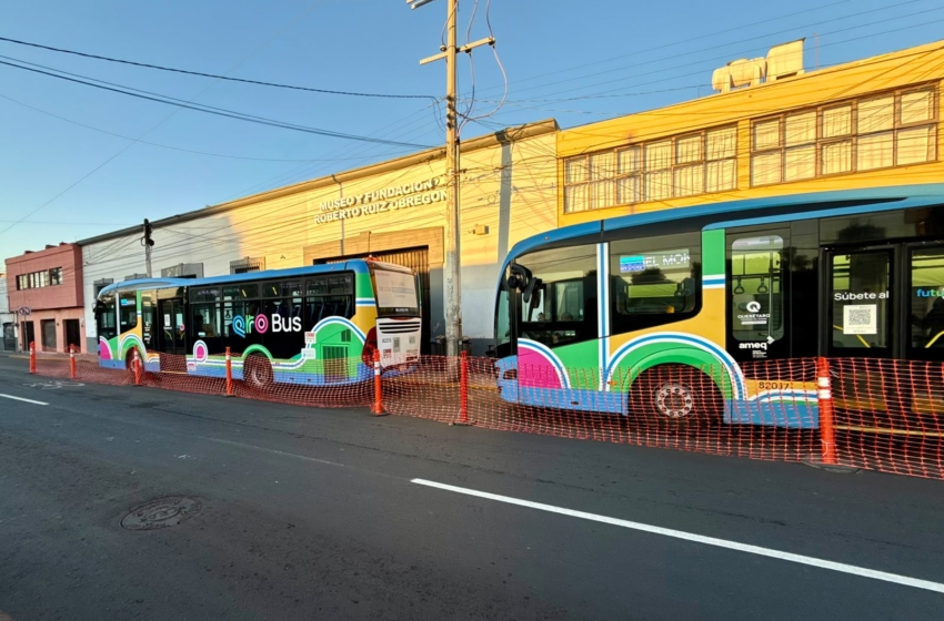  Qrobus reanudará sus recorridos habituales en El Cerrito tras concluir obras del Tren México-Querétaro