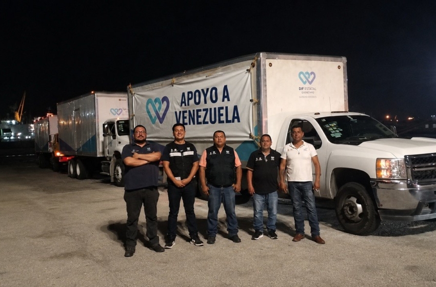  Querétaro entrega 17 toneladas de ayuda humanitaria para afectados por sismos en Venezuela