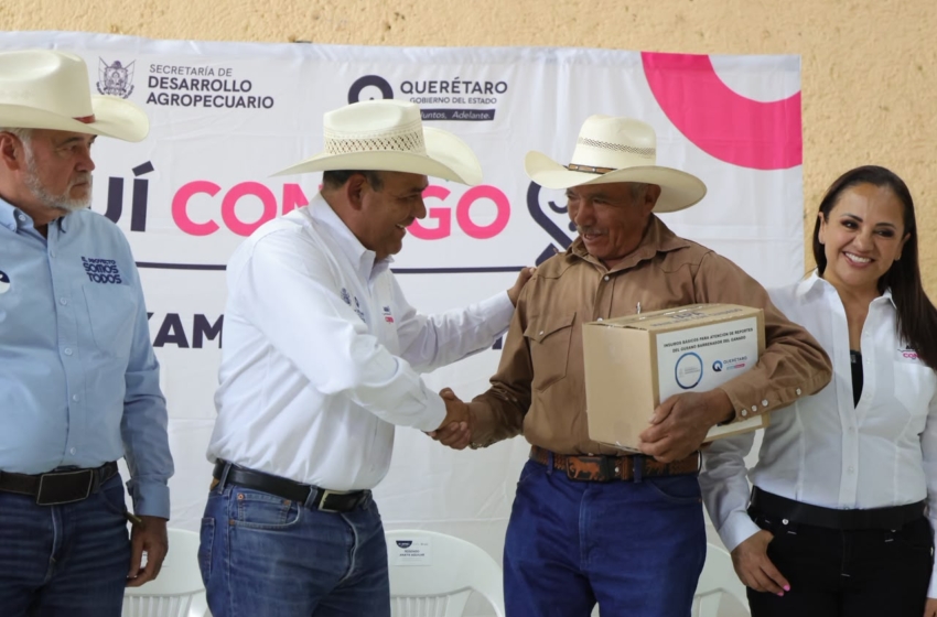  SEDEA entrega kits de atención a gusano barrenador en San Juan del Río