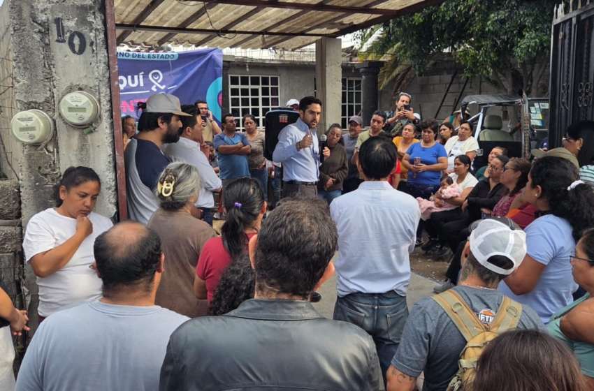 Más de 300 familias de Colinas de Santa Cruz avanzan en el proceso para contar con agua potable: Agustín Dorantes