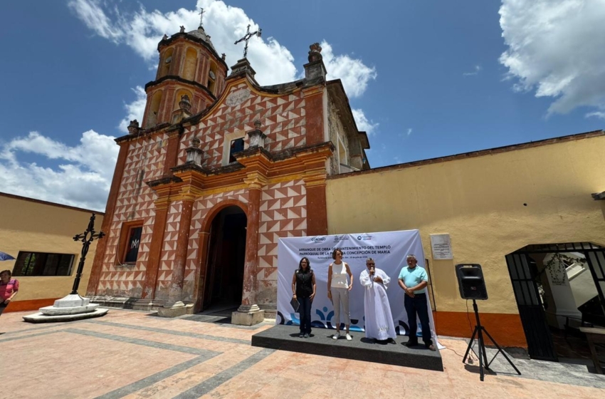  Concluyen trabajos de conservación en parroquia histórica de Arroyo Seco
