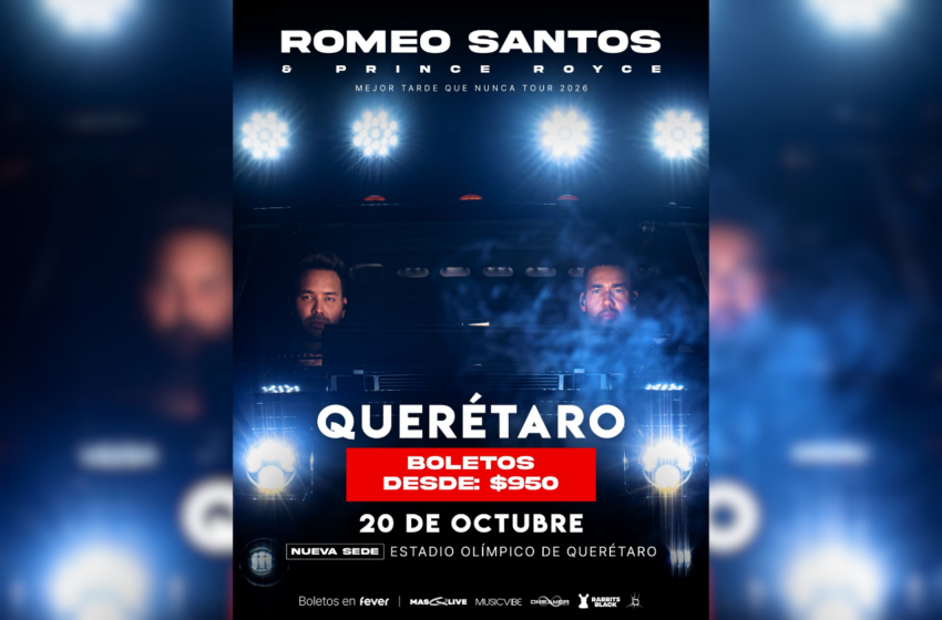  Concierto de Romeo Santos y Prince Royce cambia de sede al Estadio Olímpico de Querétaro