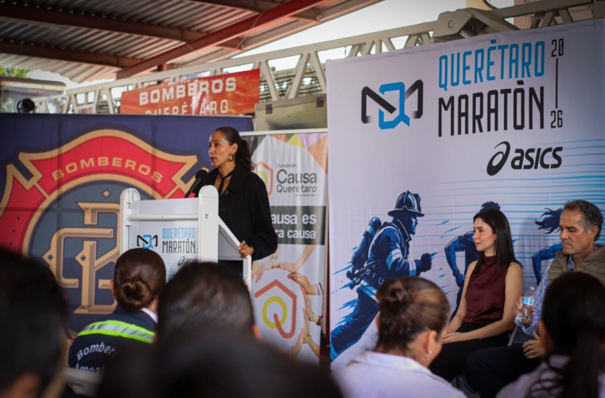  Bomberos de Querétaro donarán recursos del Querétaro Maratón para fortalecer corporaciones de la Sierra Gorda y Amealco