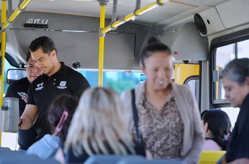  Transporte Comunitario Gratuito beneficia a más de 60 mil personas en Querétaro