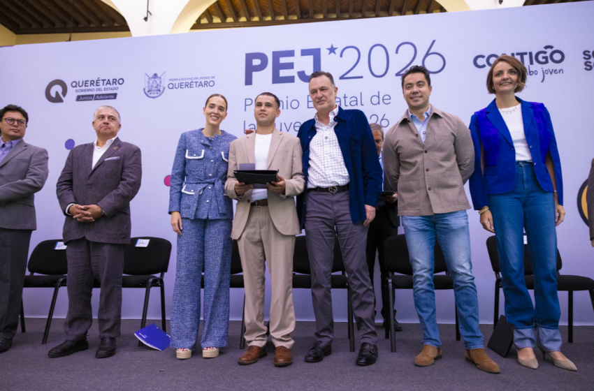  Reconocen a ganadores del Premio Estatal de la Juventud en Querétaro