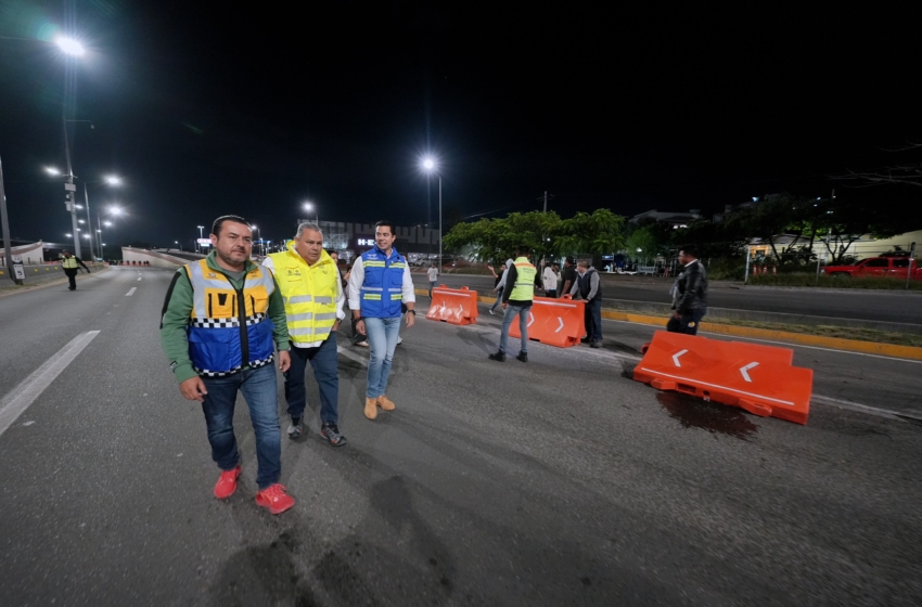  Encabeza Felifer Macías liberación de los 10 carriles de Bernardo Quintana