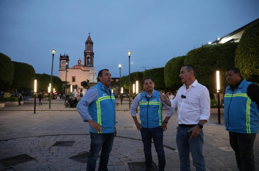  San Juan del Río invierte 750 mil pesos en alumbrado para reforzar seguridad en el Centro Histórico