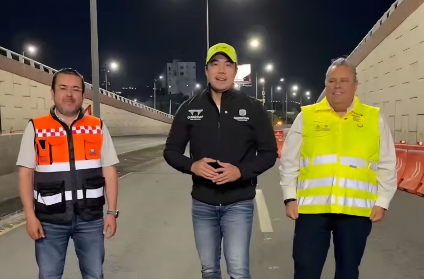  Operativo vial por obras del Tren México-Querétaro modifica circulación en Bernardo Quintana