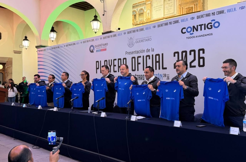 Presentan playera oficial del Querétaro Maratón 2026