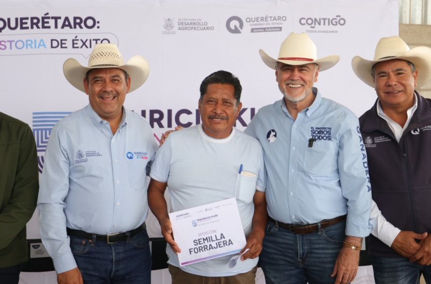  Entregan semilla forrajera a 254 productores del semidesierto de Querétaro