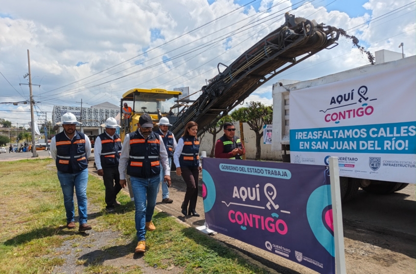  CEI inicia rehabilitación de cuatro vialidades en San Juan del Río