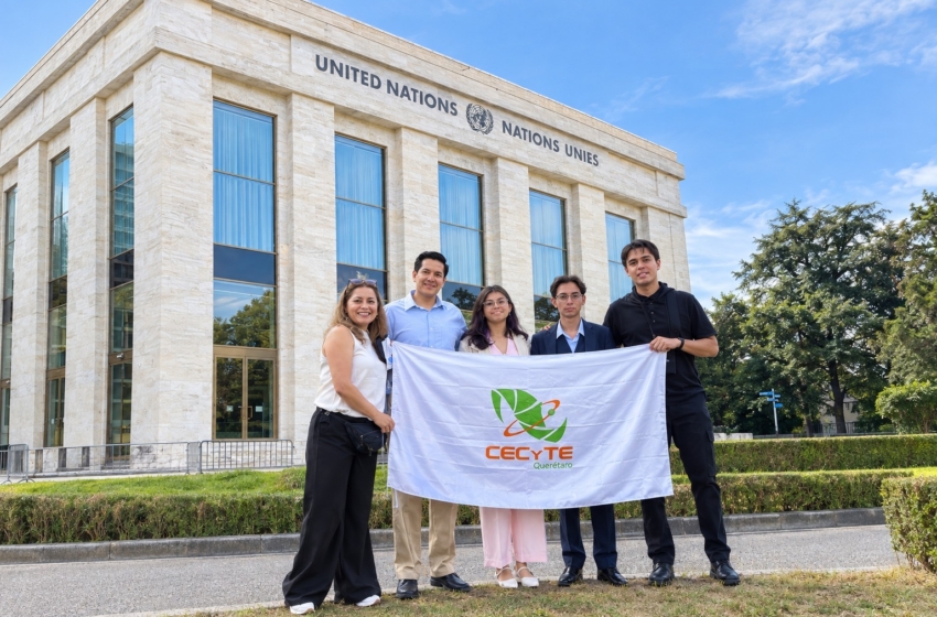  Estudiantes del CECyTEQ llevan proyecto de energía limpia a la ONU