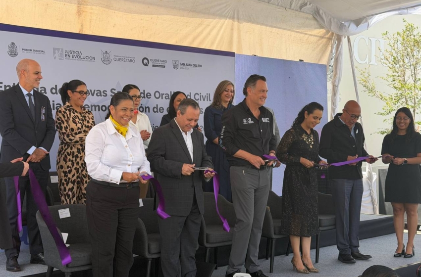  Entregan nuevas salas de oralidad y espacios renovados de Ciudad Judicial en San Juan del Río