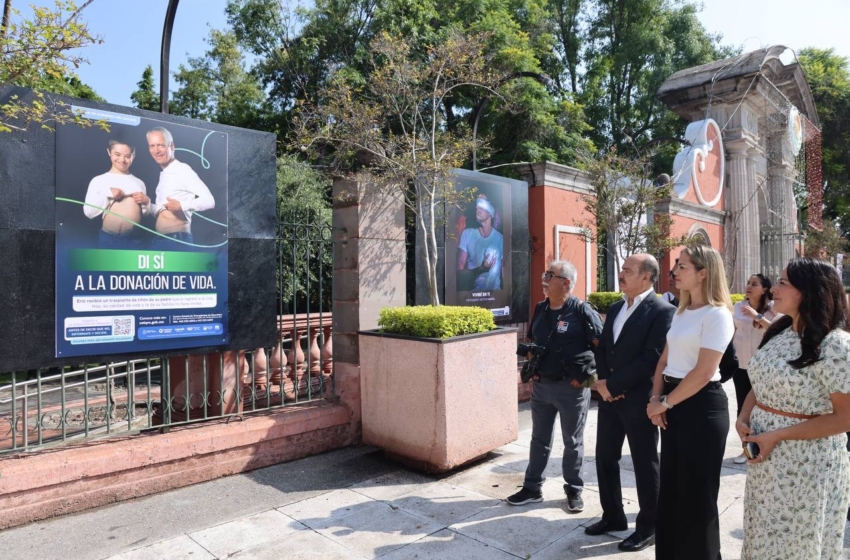  Exposición en la Alameda Hidalgo busca promover la cultura de donación de órganos en Querétaro