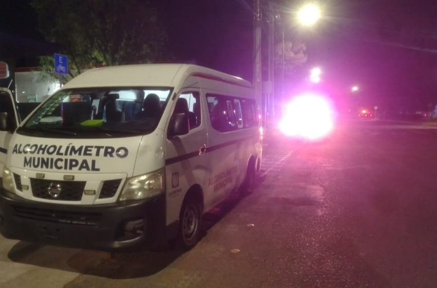  Alcoholímetro en Querétaro deja 34 personas detenidas durante una semana