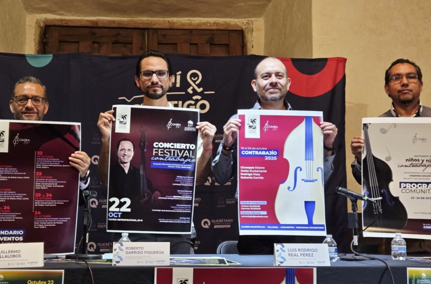  Festival Contrabajío 2026 reunirá a solistas internacionales y a la Filarmónica de Querétaro