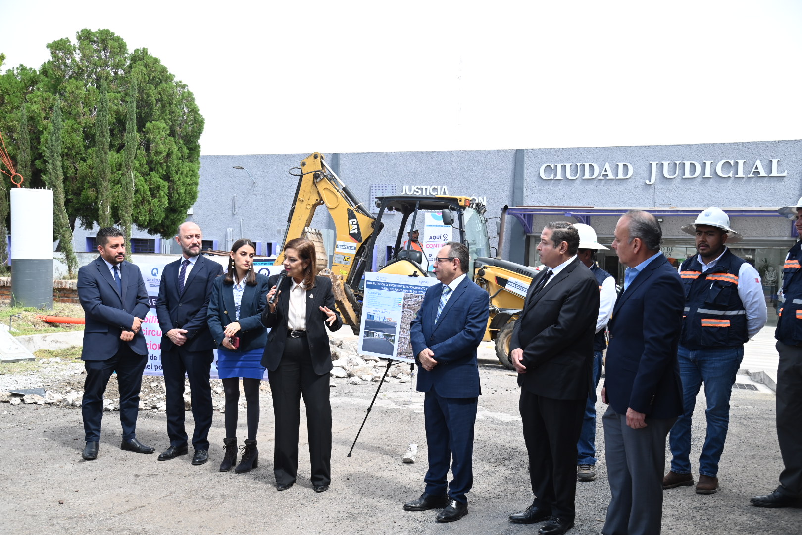  CEI y Poder Judicial rehabilitan vialidades y estacionamiento de juzgados civiles