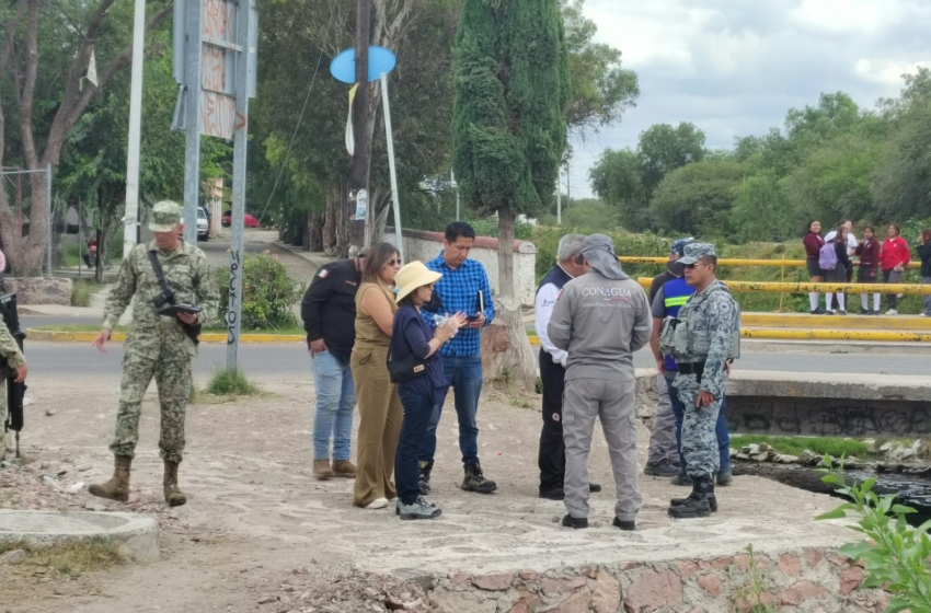  Autoridades recorren el río Querétaro para identificar zonas de riesgo