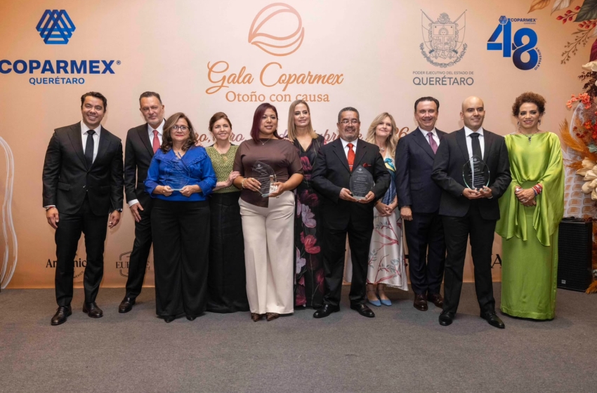  Gala Otoño con Causa de Coparmex beneficia a dos organizaciones en Querétaro