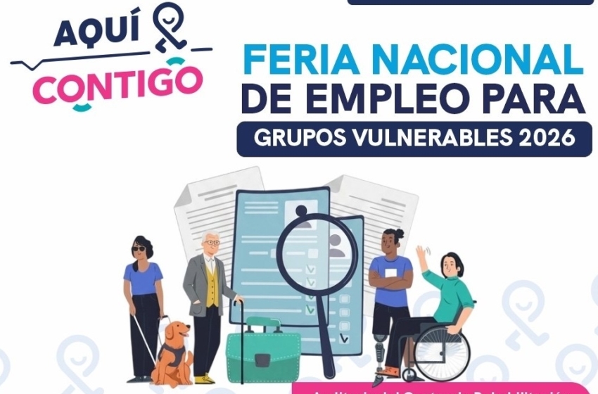  Ofertarán más de 300 vacantes en Feria de Empleo para Grupos Vulnerables