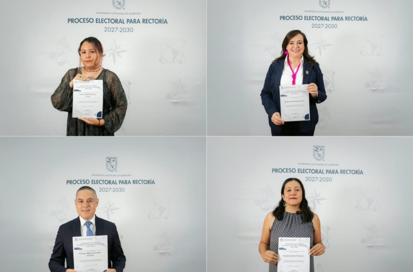  Cuatro aspirantes buscan la Rectoría de la UAQ para el periodo 2027-2030