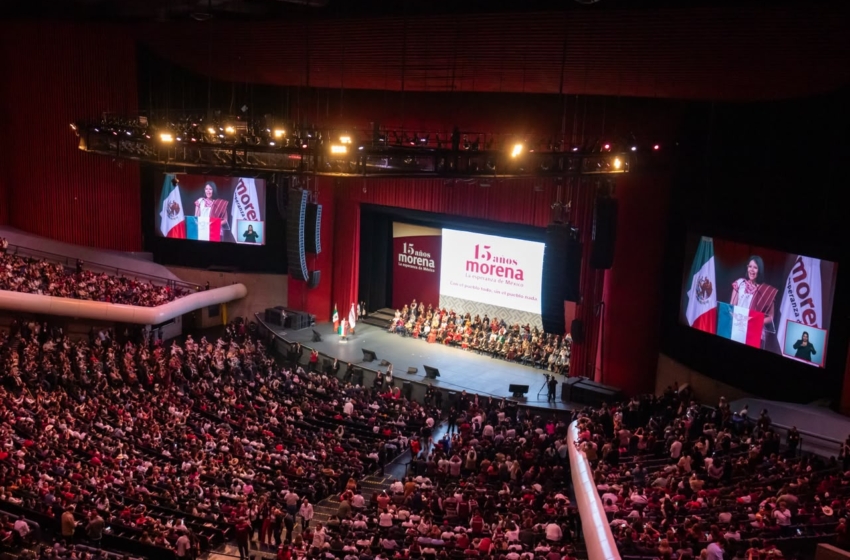  Morena conmemora 15 años de su fundación con llamado a preservar la unidad