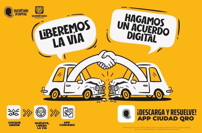  Municipio de Querétaro implementa acuerdos digitales para resolver hechos de tránsito menores